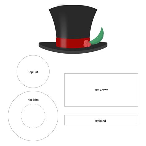 Felt Snowman Hat Template 10 Free Pdf Printables Printablee