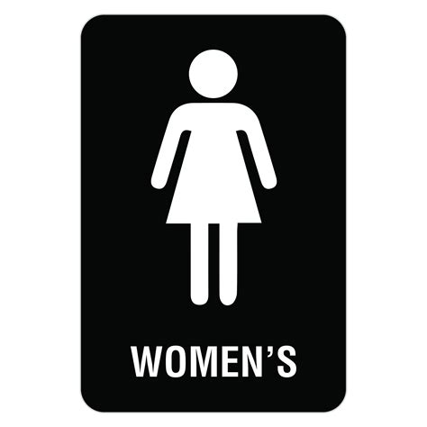 Standard Female Bathroom Sign Requirements