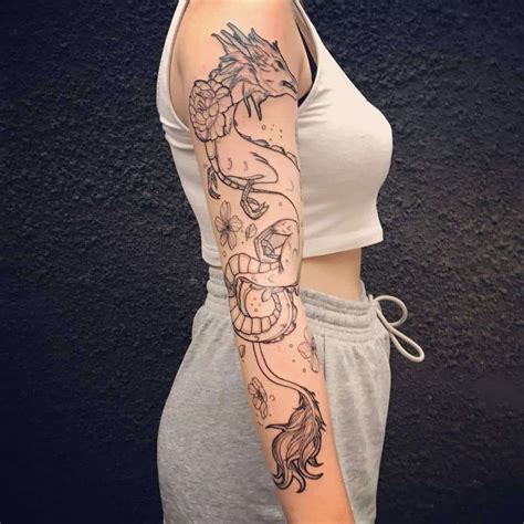 Female Dragon Tattoo Ideas