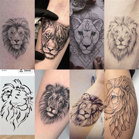 Female Lion Tattoo Printable Calendars At A Glance