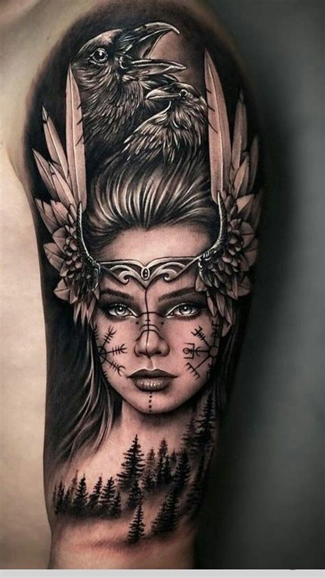 Female Viking Tattoo Designs and Their Mythical Meaning