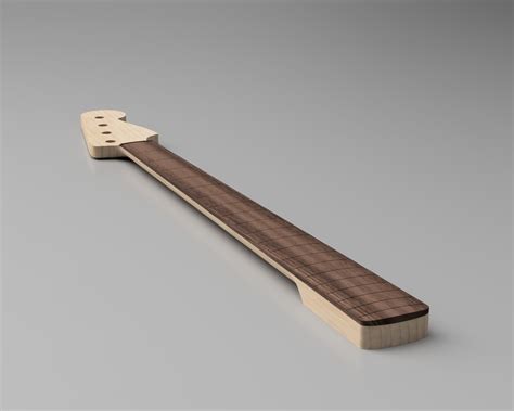 Fender Precision Bass Guitar Neck 3D Cad Files Stl Step F3d Etsy