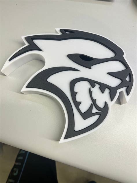 Fichier Stl Logo Dodge Hellcat Redeye Design Pour Impression 3D