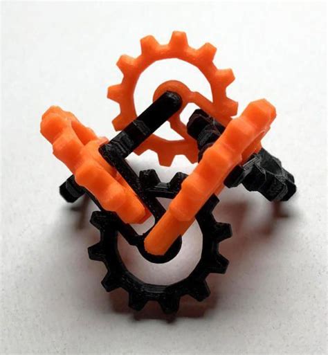 Fidget Gears 3D Printed Toy 3Dprinterchildren