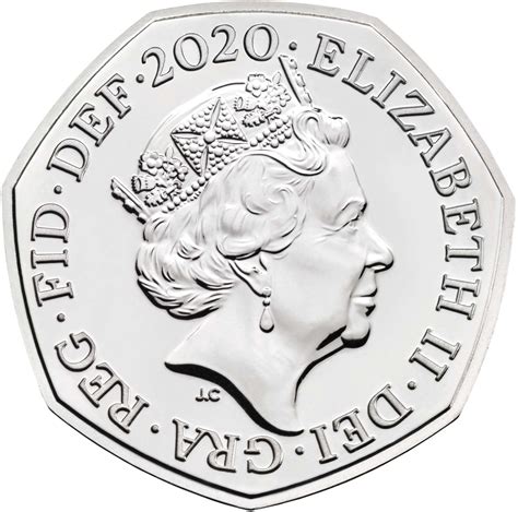 Fifty Pence 2020 Royal Shield Coin From United Kingdom Online Coin Club