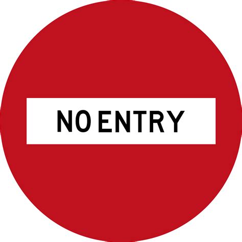 File Botswana Road Sign No Entry Svg Wikimedia Commons