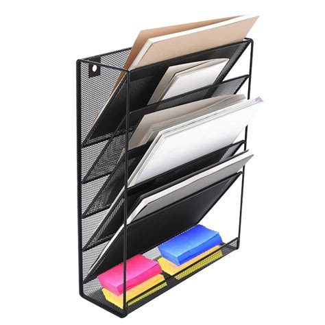 File Folder Holder Wall Mounted Organizer