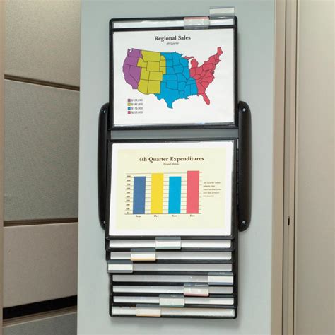 Filp A File 10 Pocket Wall Organizer Mounts Horizontally Or Vertically Ultimate Office