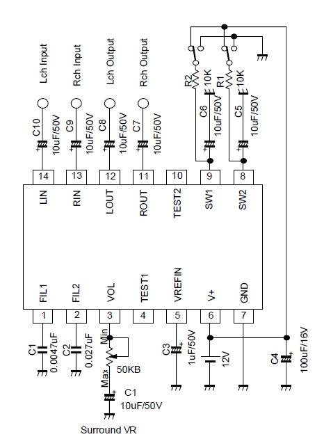 Filters 2 Way Cross Over To Your Sound System Circuit Diagram