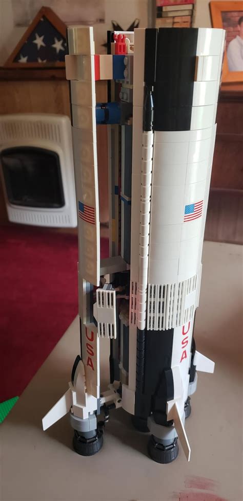 Finally Got Around To Making My Exploded View Saturn V First Stage