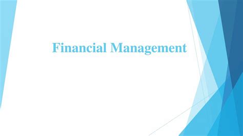 Financial Management Powerpoint Slides Learnpick India