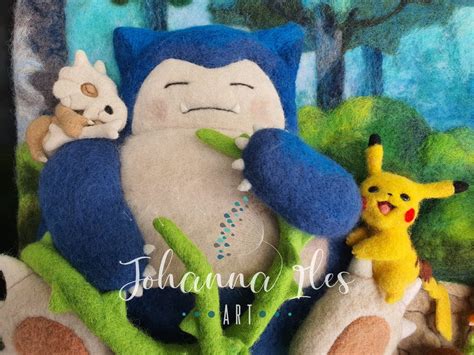 Finished Needle Felted Pokemon Wall Art R Pokemon