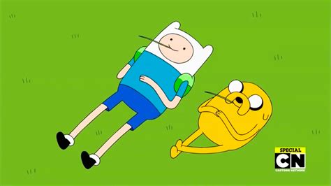 Finn And Jake Lying On A Field Adventure Time Come Along With Me