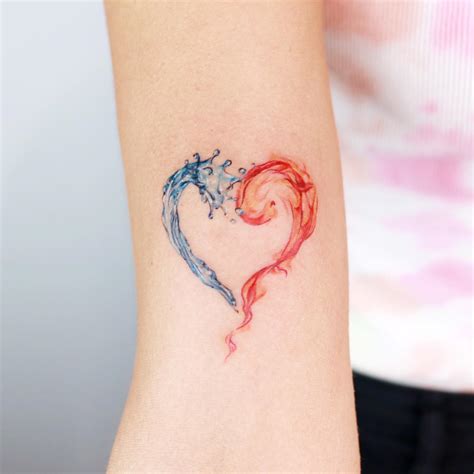 Fire And Water Tattoo Ideas Photos