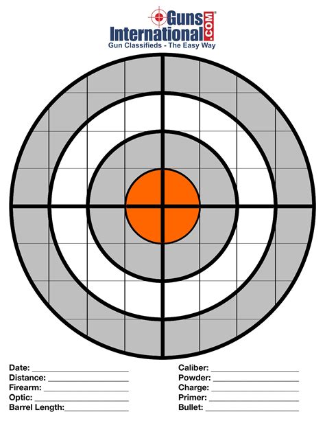 Free Printable Firearm Targets for Shooting Practice