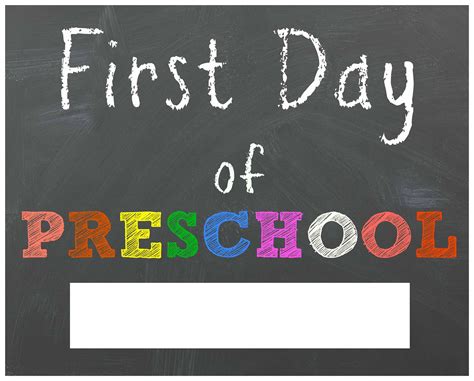 First Day of Preschool Printable Fun Activities