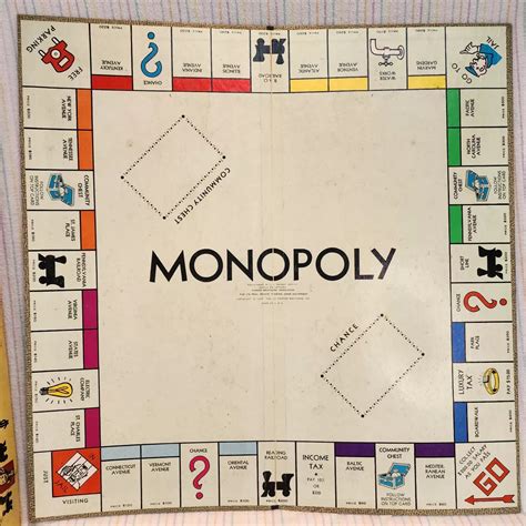 First Monopoly Board