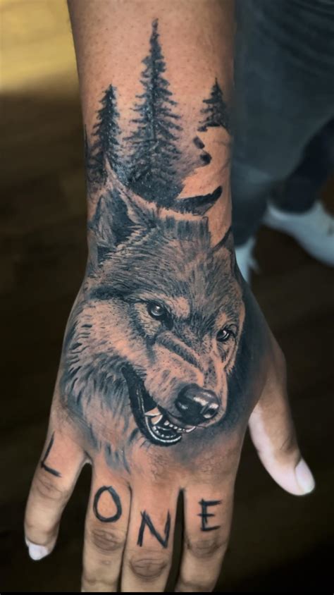 First Tattoo Lone Wolf By Twan At Drip Tattoo Collective Jonesboro