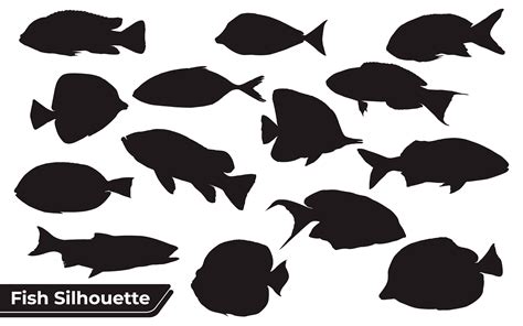 Fish Silhouette Drawing