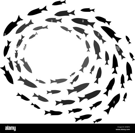 Fish Silhouette From Below