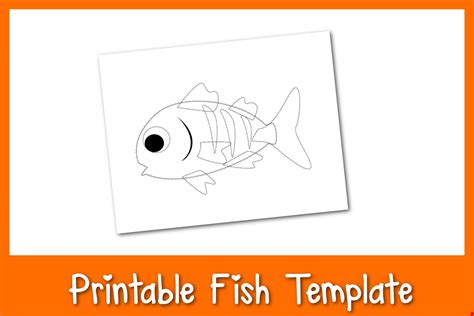 Fish Template Frosting And Glue Easy Crafts Games Recipes And Fun