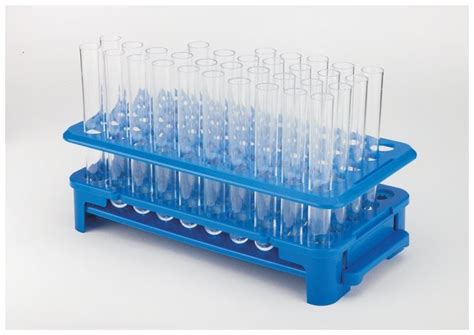 Fisherbrand Locking Test Tube Rack Blue Fisher Scientific