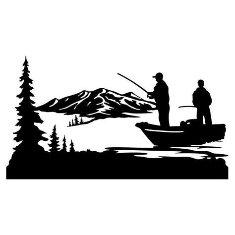 Fishing Scene Silhouette Photos Images Pictures Shutterstock