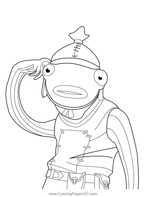 Fishstick Fortnite Coloring Page For Kids Free Fortnite Printable