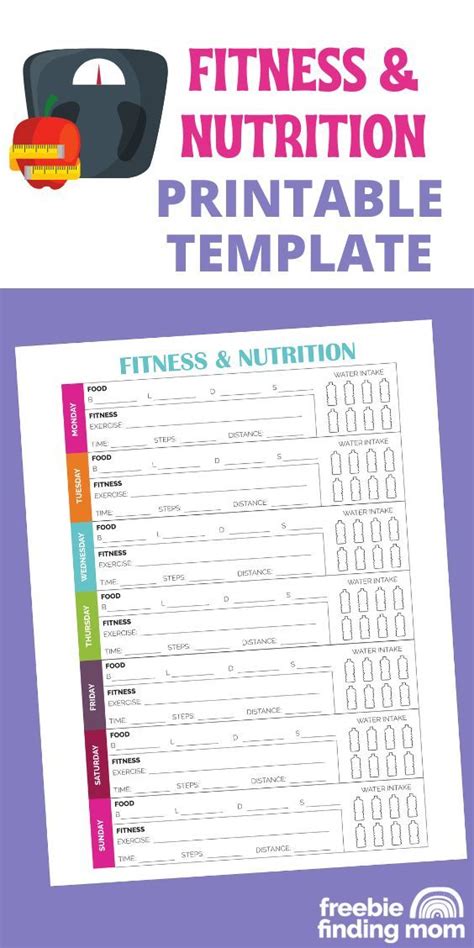 Fitness And Nutrition Plan Tips Printable Freebie Finding Mom