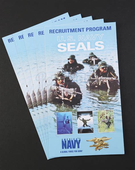 Five U S Navy Seals Recruitment Pamphlets Prop Store Ultimate