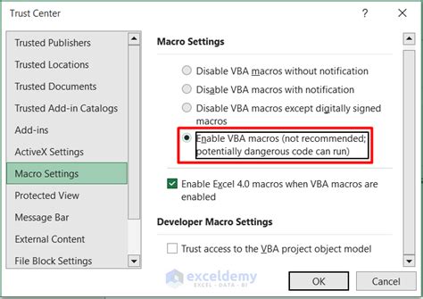 Fixed Macros Not Working In Excel 3 Possible Solutions