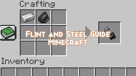 Flint And Steel Guide Minecraft Pillar Of Gaming