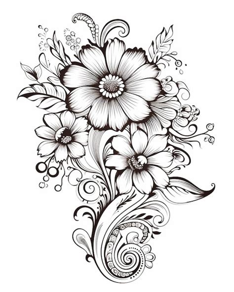 Floral Henna Tattoo Designs For Adults Premium Ai Generated Image