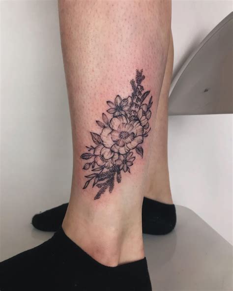 Floral Leg Tattoo My Second Tattoo By Steph Black At Black Valley