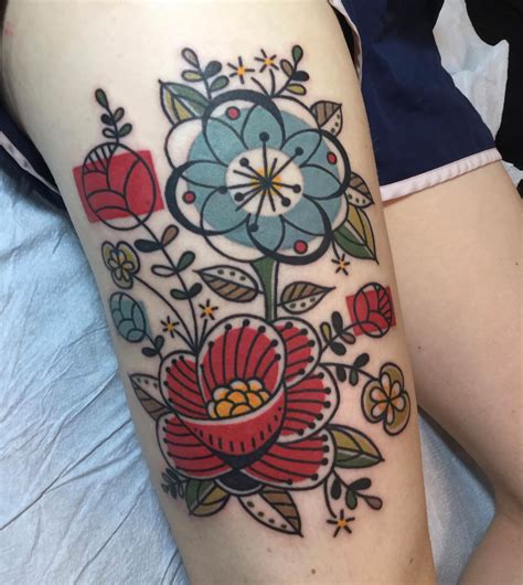 Blooming Beauty: Floral Pattern Tattoo Designs