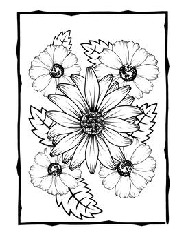 Flower Coloring Pages 20 Printable Flowers Sheets Daisy More