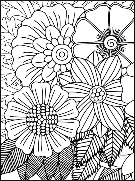 Flower Coloring Pages For Kids And Adults Free Printables Makenstitch