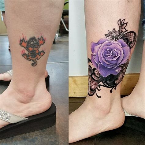 Flower Cover Up Tattoo Designs for Unwanted Ink