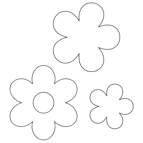 6 Free Flower Stencil Printables