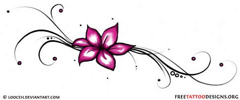 Flower Swirl Tattoo Designs Clip Art Library