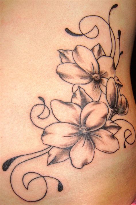 Flower Swirl Tattoo