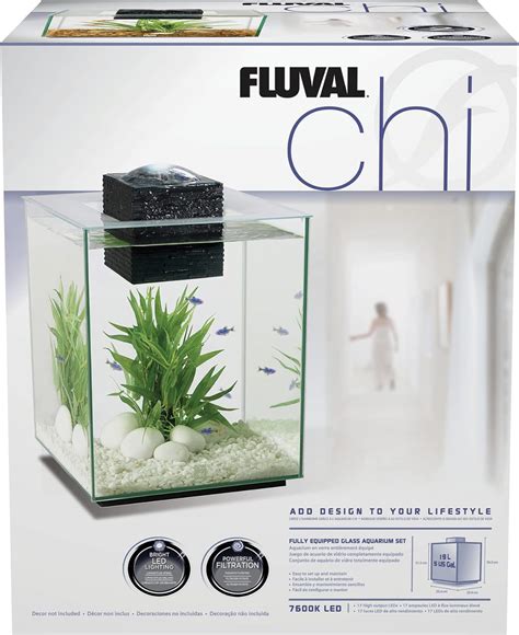 Fluval Chi Ii Series Aquarium Set 5 Gallon Aquarium Tank With