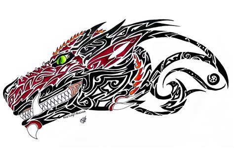 Flying Dragon Tattoo Design By Redwolfakasora On Deviantart