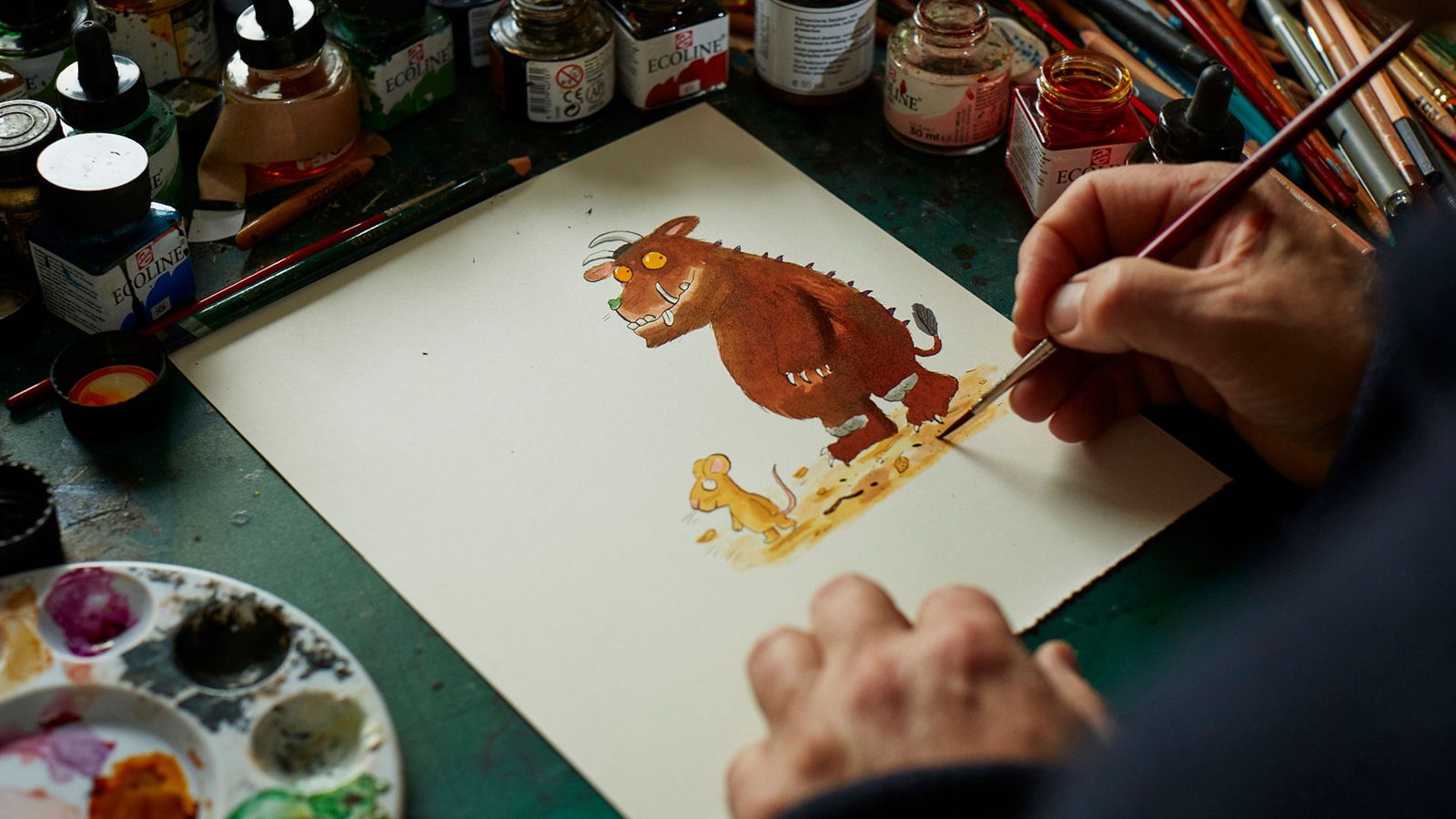 Follow Axel Scheffler S Process From Pencil To Paint As He Shows You