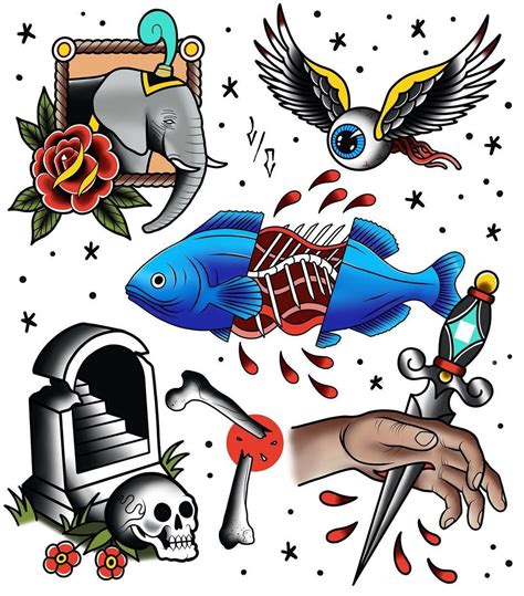 Follow Tattoowonderland On Pinterest For More Traditional Tattoo Flash Sheet Tr