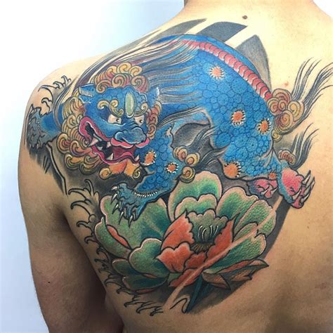 Foo Dog Tattoo Color