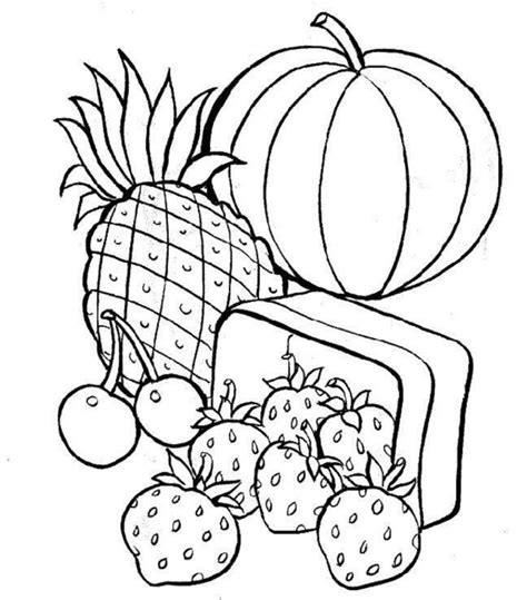 Food Coloring Pages Free Printable Food Coloring Pages For Kids