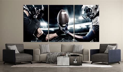 Football Canvas Art American Football Wall Decor Motivation Canvas