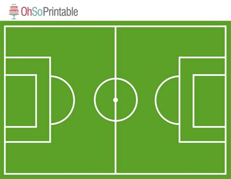 5 Free Football Pitch Printable Templates