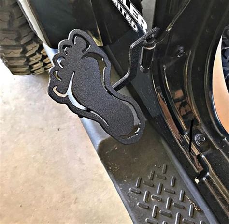 Footprint Design Jeep Wrangler Foot Pegs Etsy